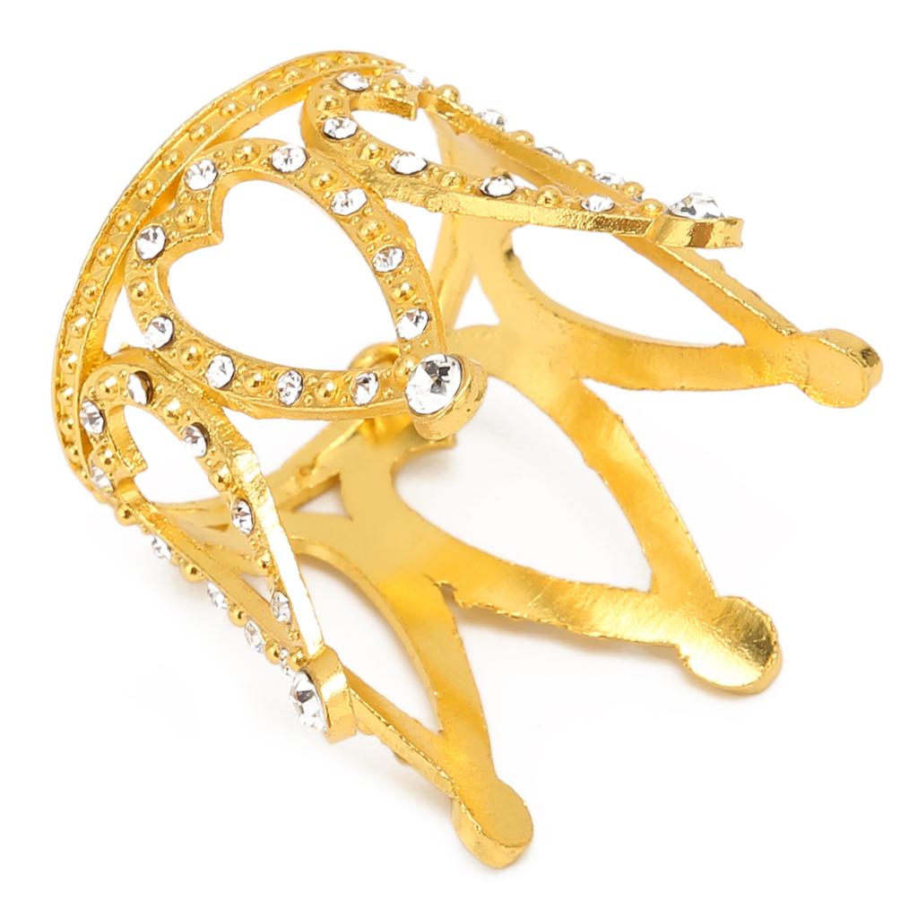 Nail Art Pen Holder Display Alloy Crown Shape Nail Art Brush Stand Manicure ToolsGold