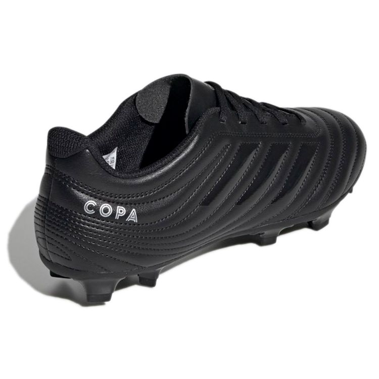adidas Copa 19.4 Firm Ground Boots Round Toe Lace-Up TF (Rubber Studs) Slip-Resistant Durable Soccer Shoes Men Footwear Black F35497