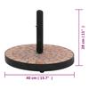 VidaXL Round Terracotta Parasol Base 12 Kg 362219