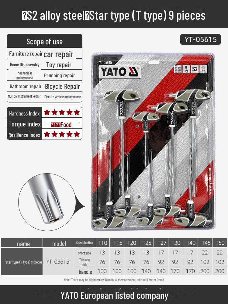 Yiertuo Hexagonal Wrench & Screwdriver Set
