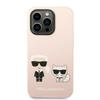 Etui do iPhone 14 Pro Karl Lagerfeld MagSafe Jasnoróżowe