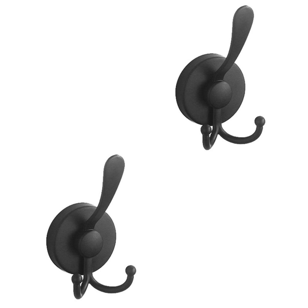 Powerful Vacuum Suction Cup Hooks For Bathroom And Shower Glass Black Towel Hook