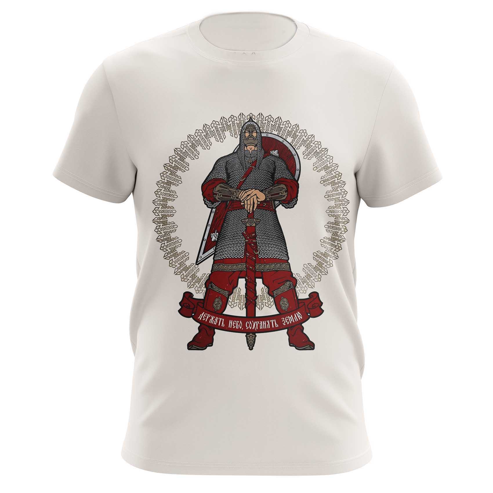 

Slavic Hero Warrior Slavic Symbols TShirt 100 Cotton ONeck Summer Short Sleeve Casual Mens Tshirt Size S3XL S