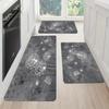 1Pcs Anti Fatigue Kitchen Rugs Simple Stylish Dandelion Print Waterproof Non Slip Thick Cushioned Mat