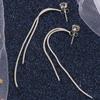 1 Stück Retro Gold Silber Farbe Lange Hängende Ohrringe Für Damen Metall Quaste Ethnisch Hängende Ohrringe Hip Hop Street Schmuck Zubehör
