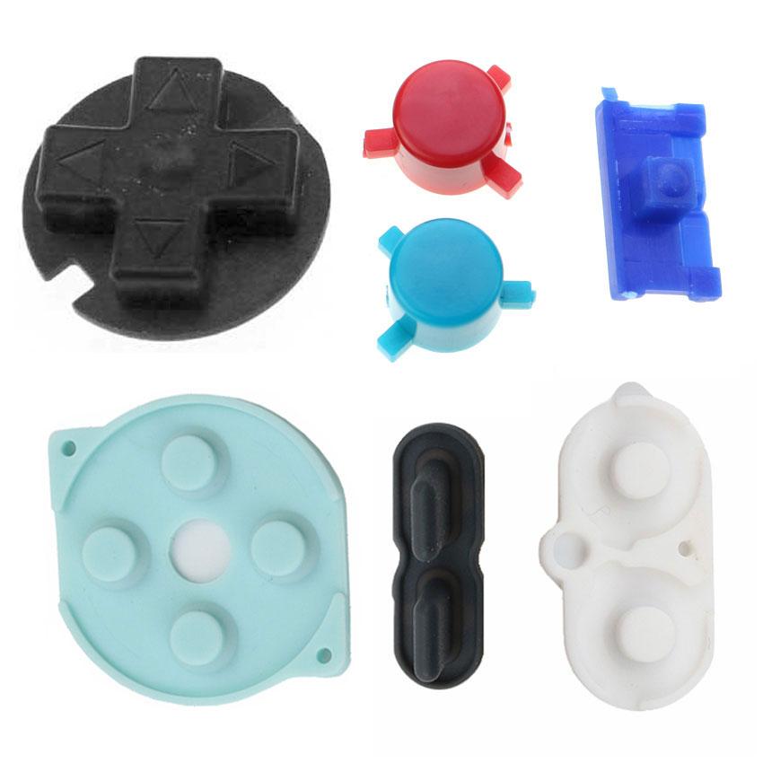 JCD For Nintend Gameboy Pocket Rubber Conductive Buttons A B D Pads Power On Off Buttons Keypads For GBP