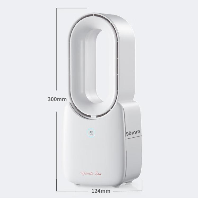 KOVOL Desktop Fan, Small Tower Fan,Plug-In USB, Quiet Air Conditioner Fan, Bladeless, White