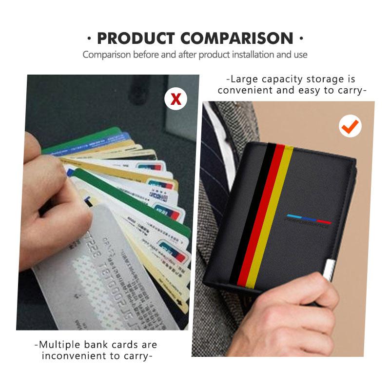 YMZD7 For BMW Men Wallet Car Logo Leather Purse Card Holder License E91 E92 E93 E60 F10 F30 E39 E36 E87 X3 X5 E70 E46 E90