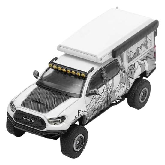 

Gaincorp Products Scale Toyota Tacoma TRD Pro 2022 Finished Product 1/64 (Camper Van) White/Art KS076-529