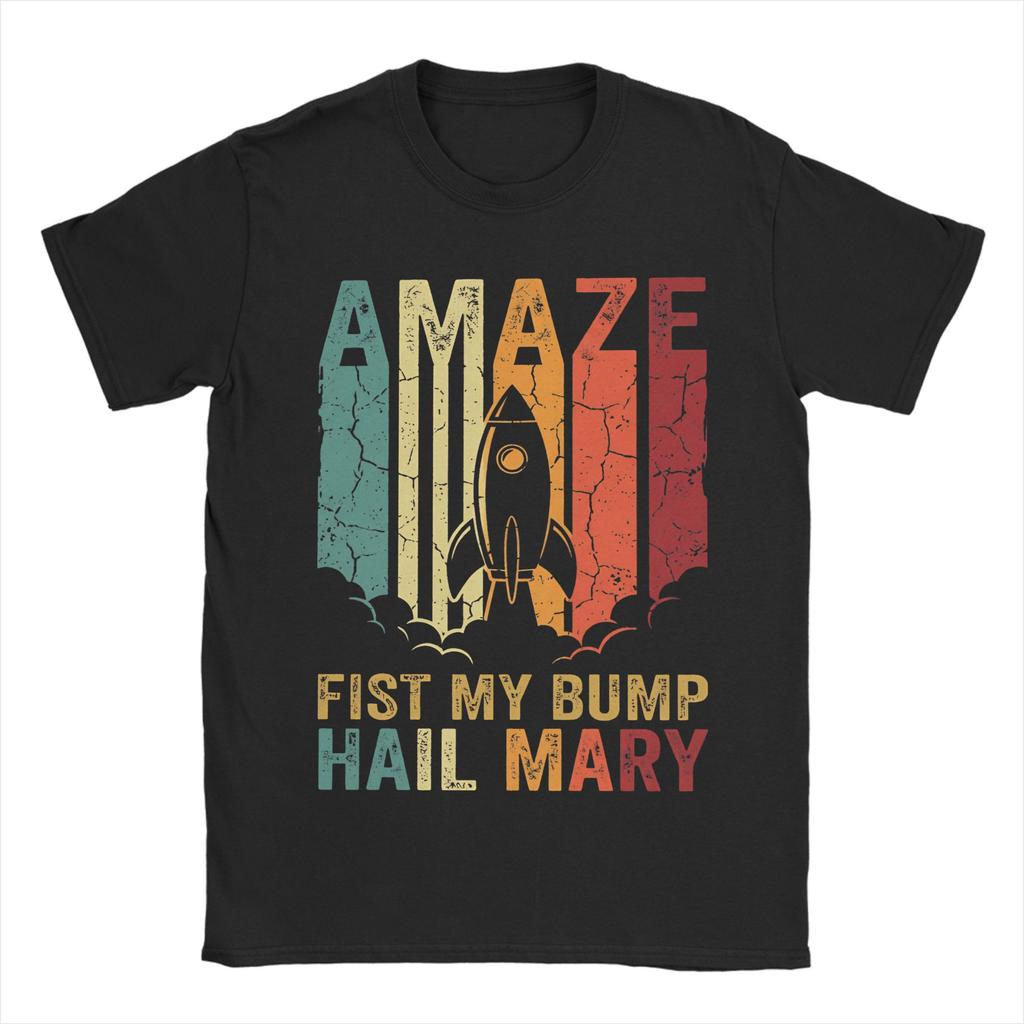 Project Hail Mary Vintage TShirt Unisex Y2K Retro Cotton T Shirts Beach O Neck Hippie Tee Shirt Pattern Plus Size Tops