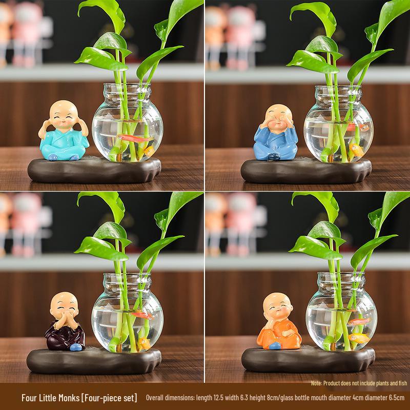 Creative Little Monk Desktop Ornaments for Home and Office Decor