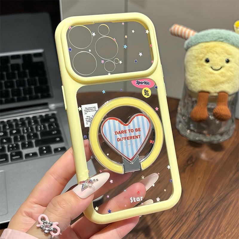 Love bracket, large window, suitable for Apple 11pm mobile phone case, high value for girls 11/11 Transparent 11/11