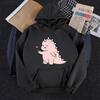 Women's Fashion Casual Fun Print Hooded Sweatshirt Loose Sports Tops Pullover
