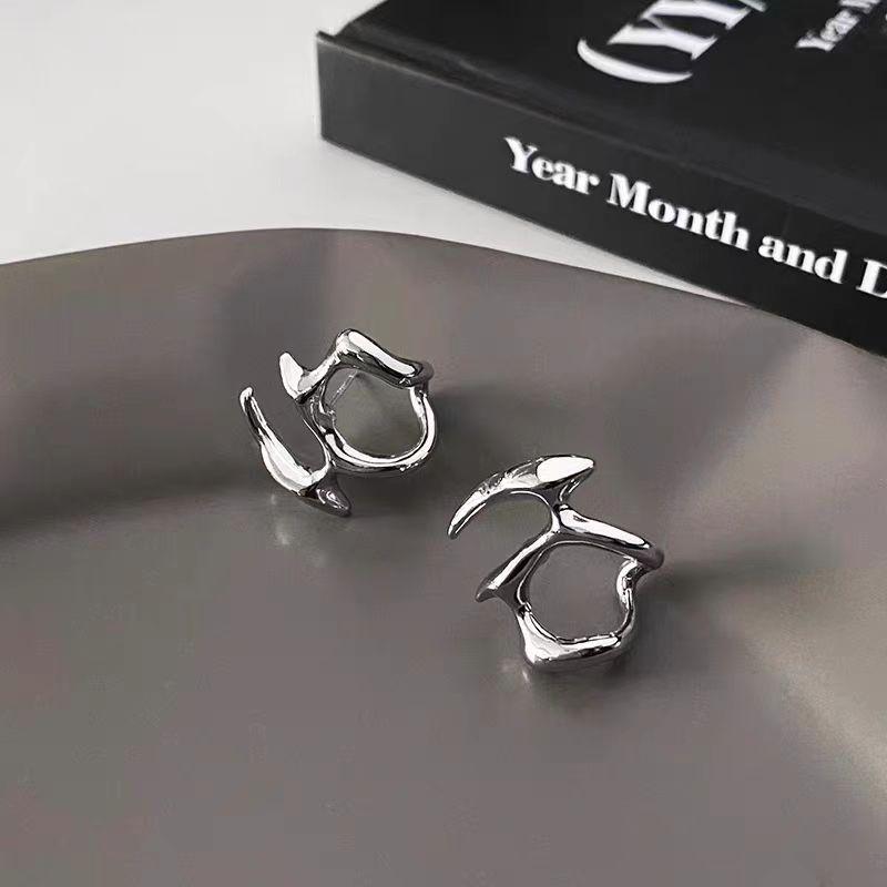 Stainless Steel Smooth Metal Chunky Hoop Earrings for Women Fashion Round Circle Hoop Earring Prevent Allergy Party Jewelry Gift