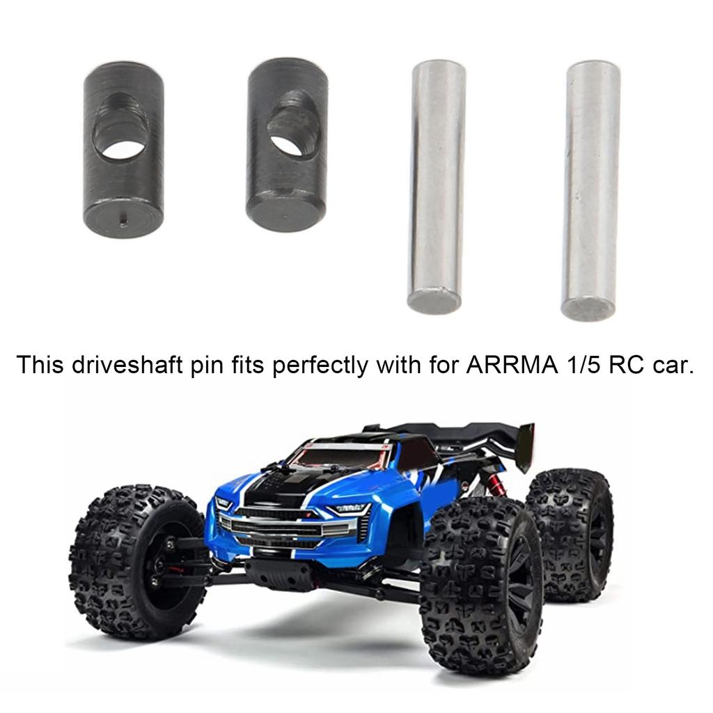 Front and Rear Driveshaft Pin Steel Drive Shaft RC Accessory Set Kit for ARRMA 1/5