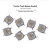 Garosa 200PCS Tactile Push Button Switch Assortment Kit for SMD 4x4x1.5 Micro Momentary Control Switches - Brass Tactile Buttons for Electronic