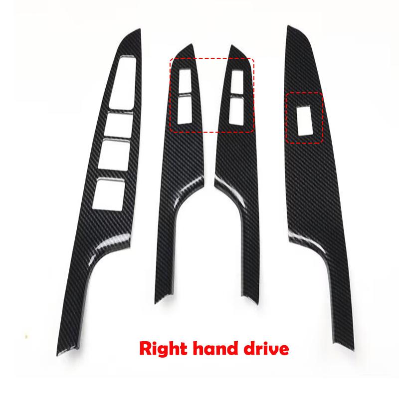 LHD RHD For For Hyundai Tucson 2015- ABS carbonfiber window rise switch cover glass control panle cover interior accessories