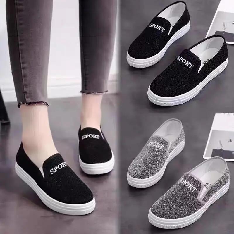 Fashion New Fashion Old Beijing Flat Shoes Spring and Autumn Leisure Lazy Student Canvas Shoes
