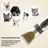 Professional Rechargeable Pet Shaver Kit Ceramic Blade Low Noise Dog Cat Hair Trimmer With 4 Limit Combs