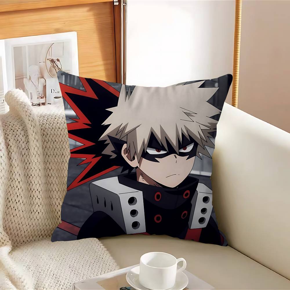 Katsuki Anime Bakugou Pillowcase Toon Gift Cushion Cover Bedroom Home Sofa Chair Seat Decor Pillow Case