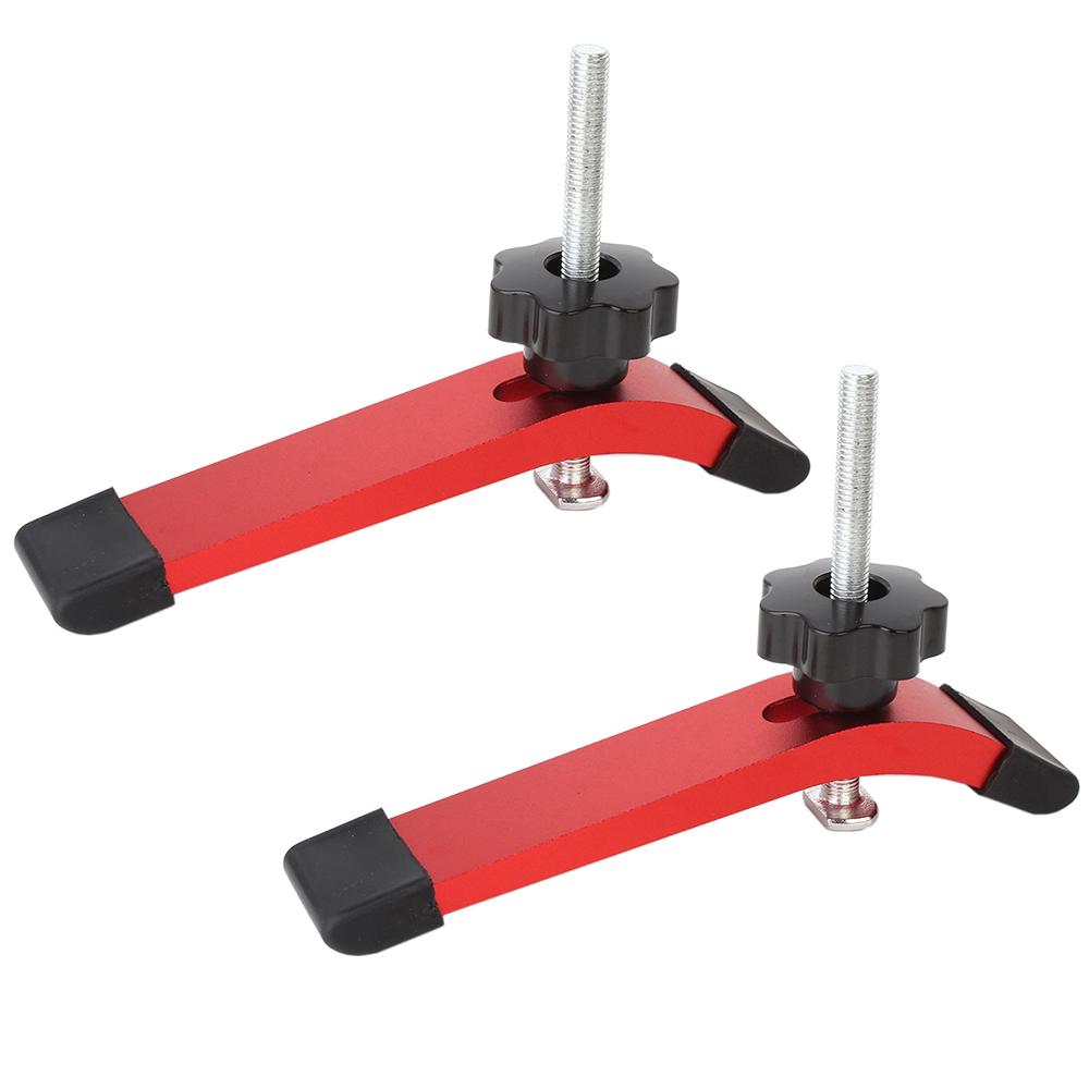 1Pc Quick Acting T-Track Hold Down Clamp with T Bolts and Silder Aluminum Alloy Woodworking Clamps for Routers Drill Presses CNC