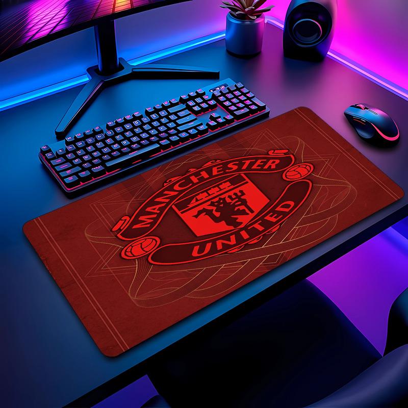 Tappetino per Mouse con Motivo Calcio Manchester United Non?Tappetino Mouse da Gioco Antiscivolo con Base in Gomma per Scrivania Ufficio Casa