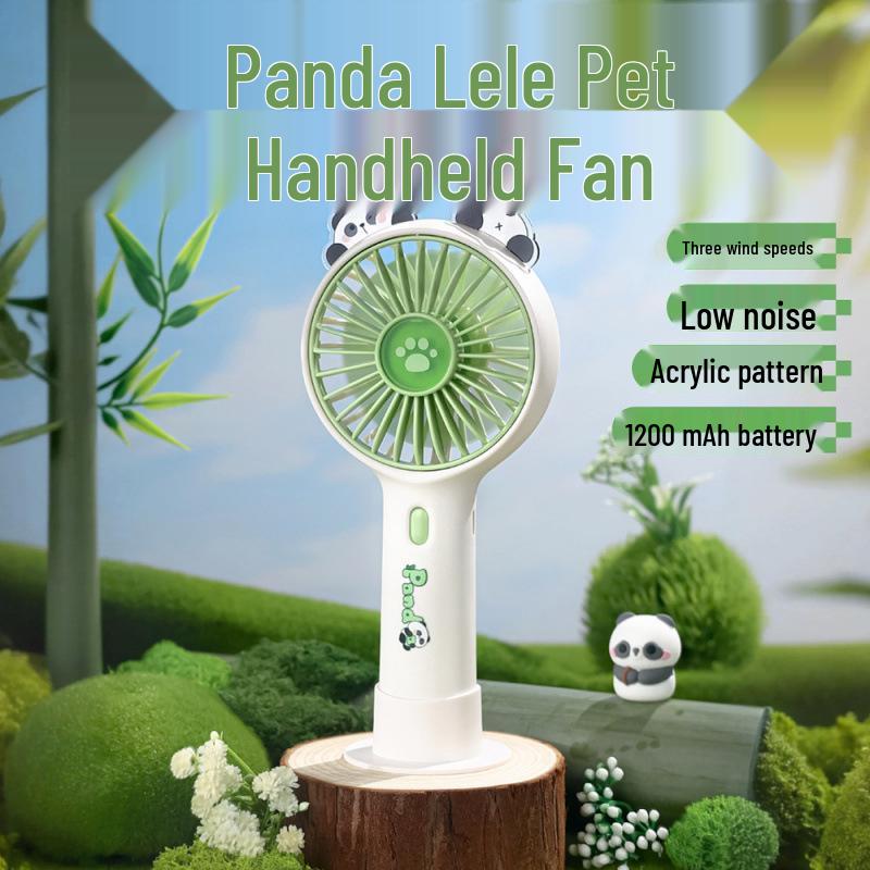 Green Panda USB Rechargeable Mini Desk Fan