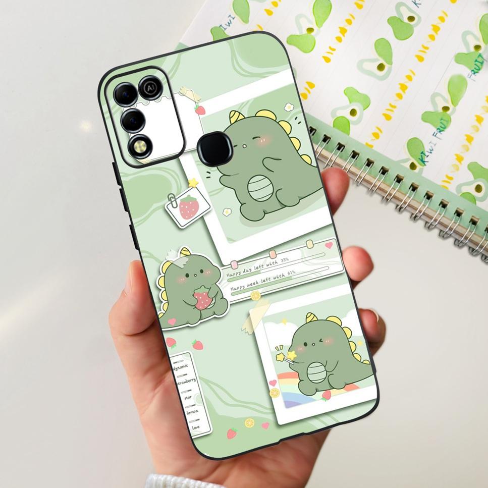 For Infinix Hot 11 Play 6.82" Soft Silicone Phone Cases For Infinix Hot 11 Play 11play 10Play Cover Luxury Flowers Funda Capa