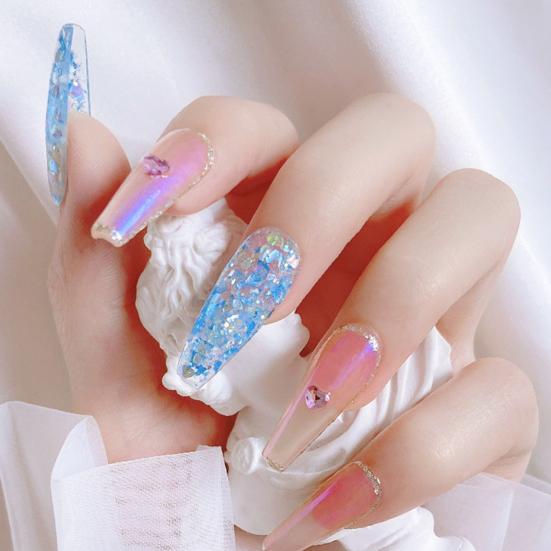 1 Dose Nailart Pailletten Unregelmäßige Form Glänzender Visueller Effekt Ultradünn Mehrere Stile Nailart Glitzer
