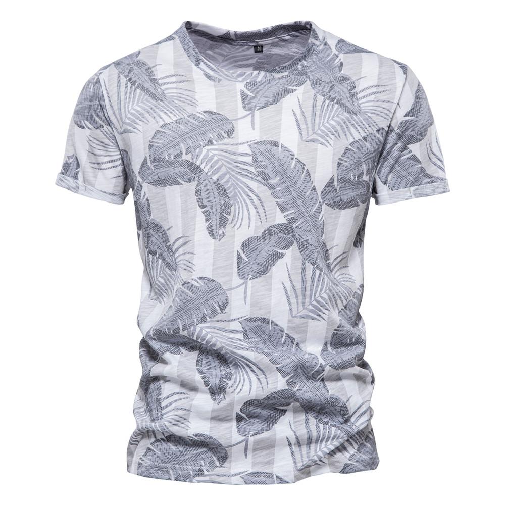 Hawaiian Leaves 3D Printed Summer Men's Casual Sports High-quality Street Classic Retro Oversized O-neck Short Sleeve Shirt Top