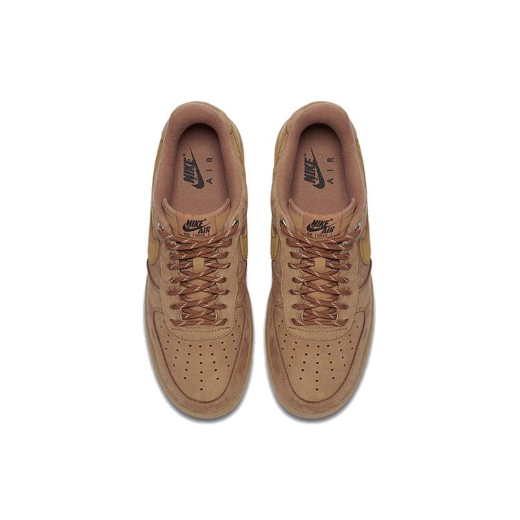 Nike Air Force 1 Low Flax 2019 Unisex Sneakers Tan Gum-Light-Brown Black CJ9179-200