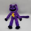 Smiling Critters Terrifying Purple Cat Monster Plush Toy Animal With Big Mouth Customizable Cartoon Style