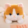 40~65Cm Lying Cat Kitten Plush Toy Stuffed Yellow Grey Orange Black Cow Mixed Colors Cats Fluffy Plushie Friend Gift