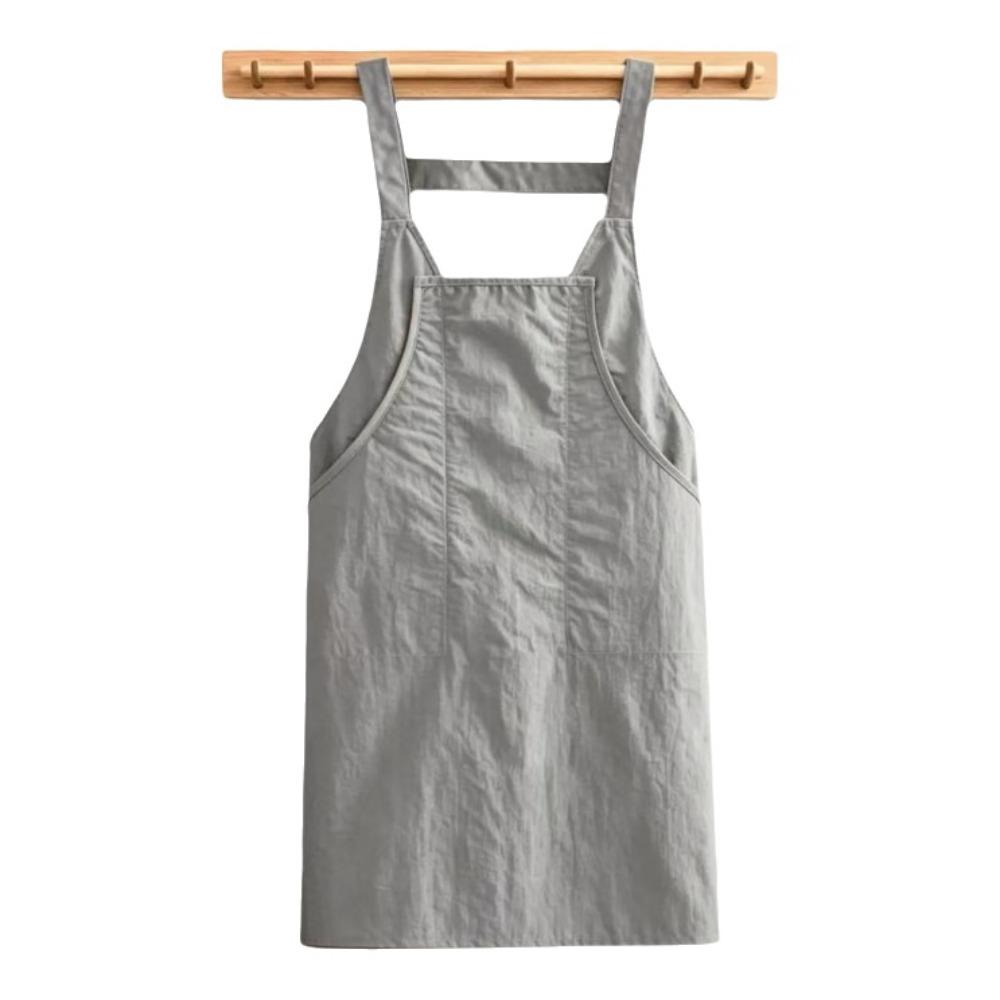 Oil Resistant Kitchen Apron Stain Resistant Vest-Style Apron Waterproof Apron Cooking