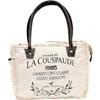 Canvas Hand Bag & Cowhide Tote Bag Radiant Upcycled Canvas & Cowhide Leather Bag for Women