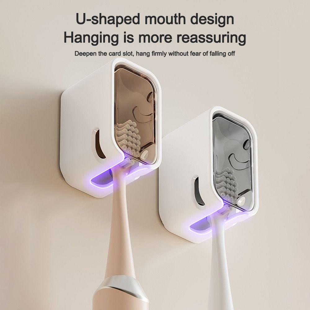 Flip-top Toothbrush Rack Dustproof Electric Toothbrush Storage Rack Toothbrush Storage Box