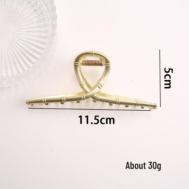 Large Metal Shark Hair Claw Clip – Korean Style Celebrity Hairpin