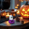Car Dashboard Figurines Halloween Solar Swinging Ghost Pumpkin Figurines Automotive Interior Accessories Auto Rocking Doll