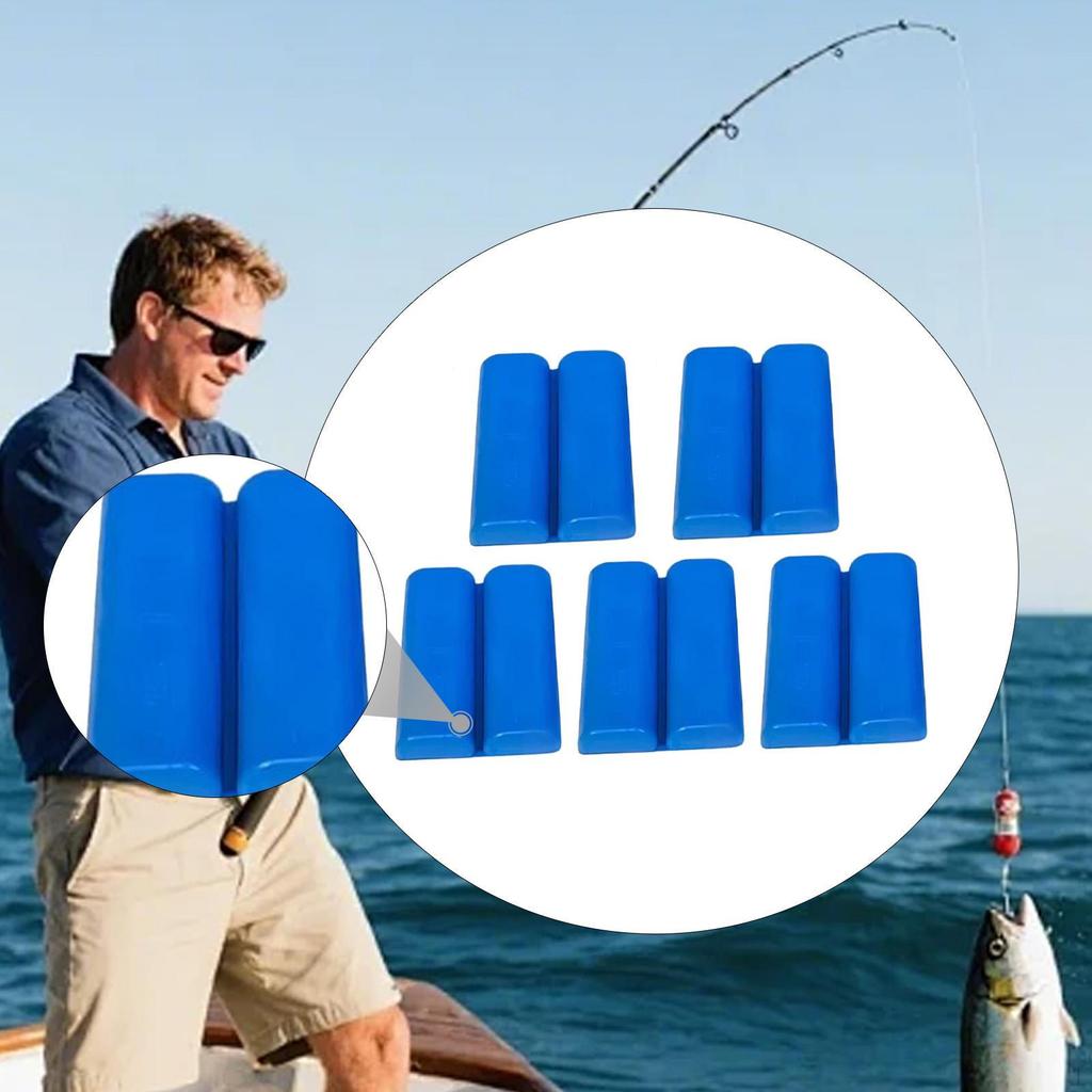 5 Pieces Fishing Rod Fixed Ball Accessories Protector for Various Sizes Poles Straps Binding