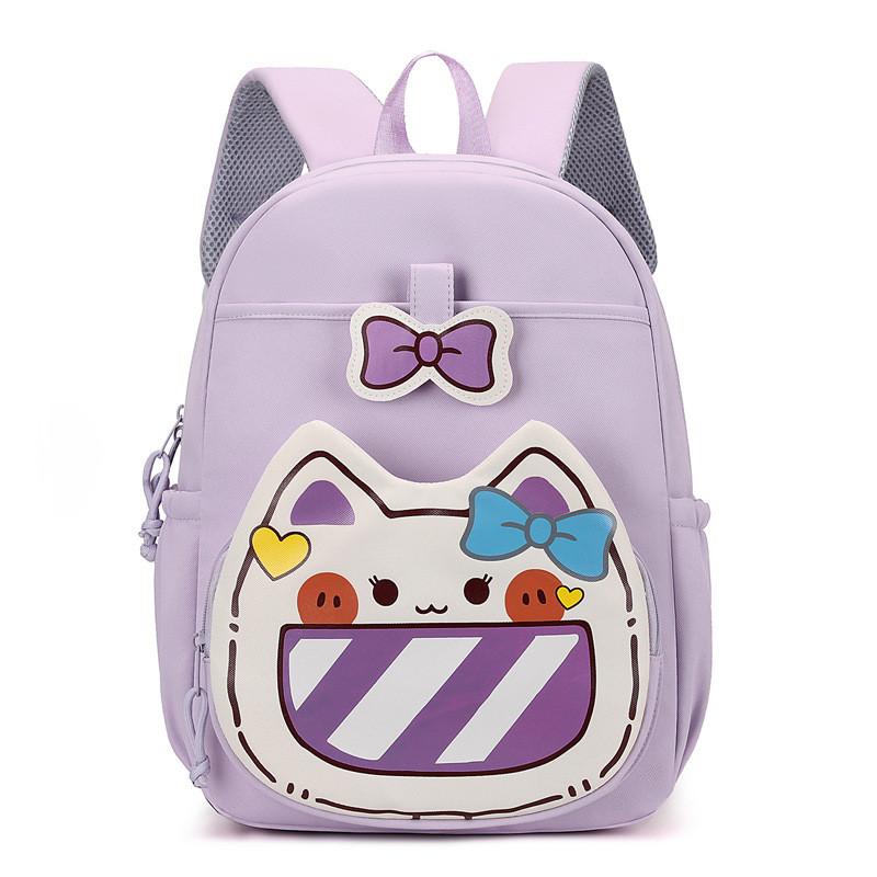 Adorable Cat Graphic Backpack For Students Featuring Large Capacity And Waterproof Nylon Fabric