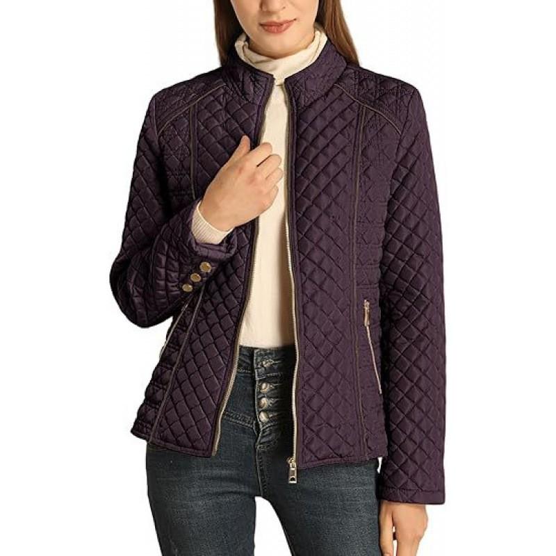 Womens Lightweight Quilted Cotton Puffer Jacket
