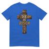 Easter He Is Risen Cross Religious Design For Christians Tshirt