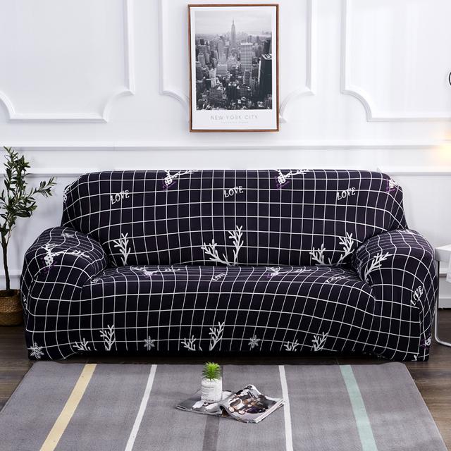 Christmas Decoration Stretch Sofa Furniture Cover Slipcovers Elastic Couch Case Different Shape Living Sofa Loveseat Chair L -Style Sofa Furniture