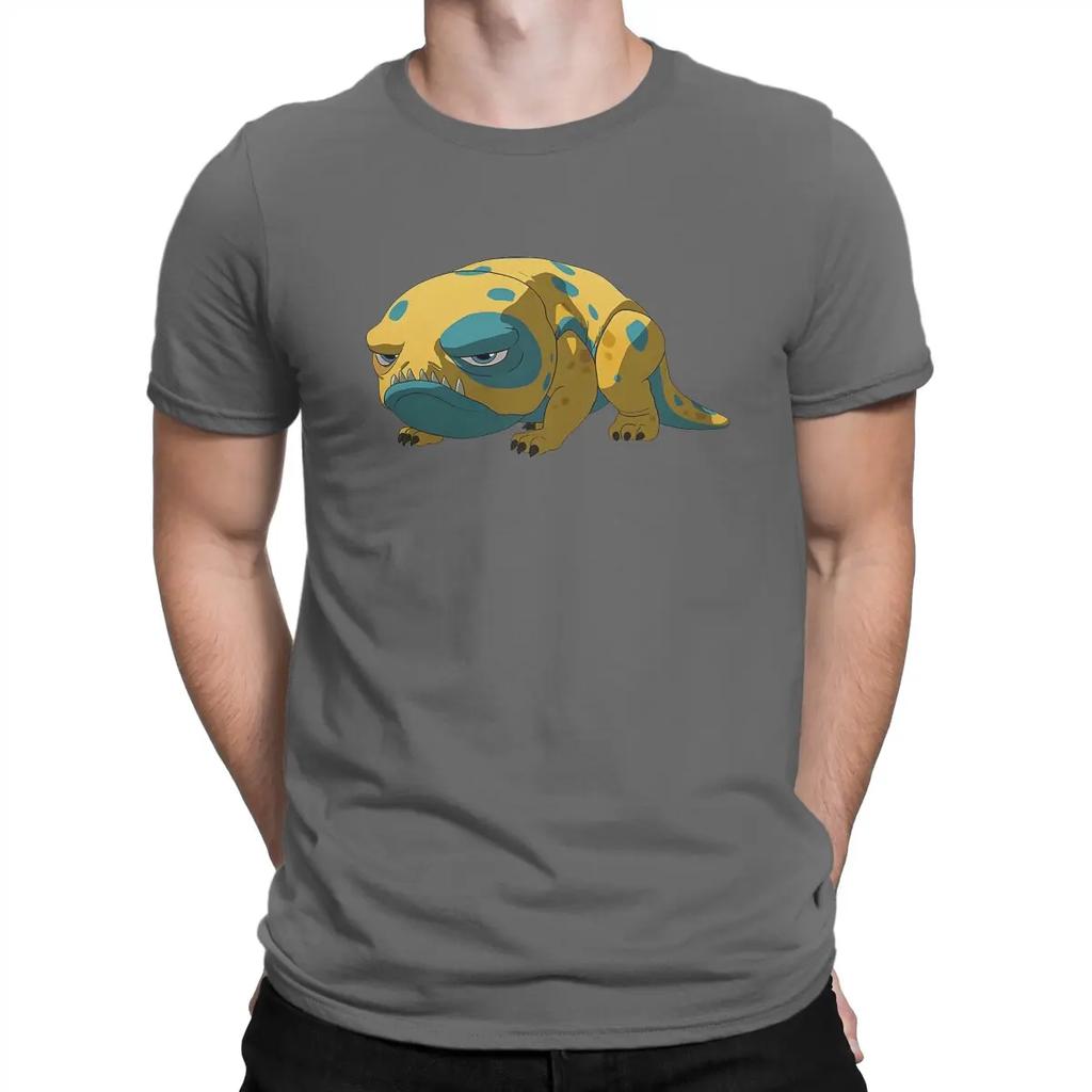 T-The Dragon Prince Cartoon Creative TShirt for Men Unhappy Round Collar Basic T Shirt Distinctive Birthday Gifts Tops