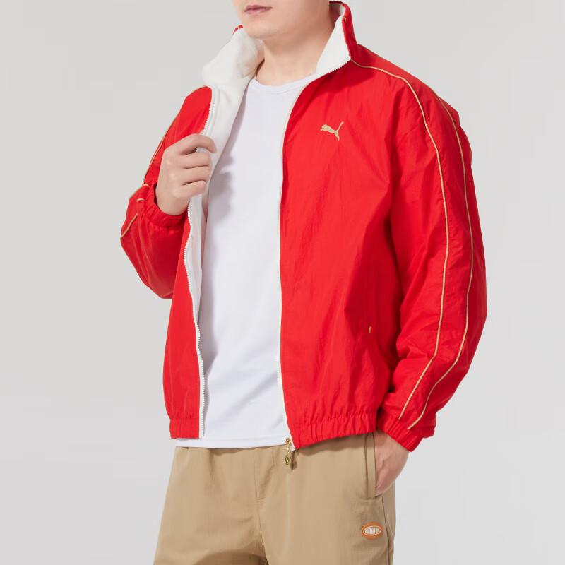 Puma Running Fitness Training Fashion Casual Jacket Men Jacket Red 631414-11