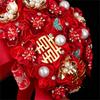 Elegant Chinese Wedding Bridal Bouquets Traditional Modern Design Artificial Flower For Bride Ceremony
