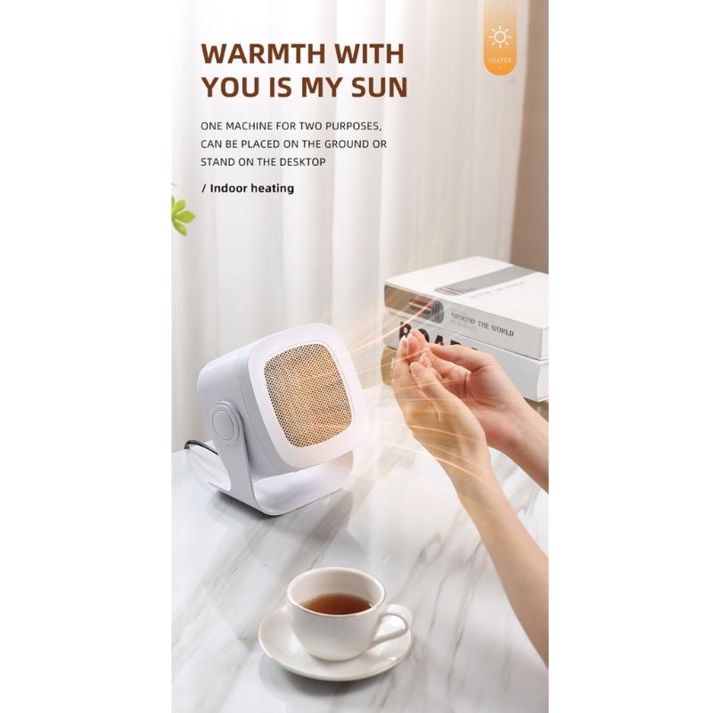 Ceramic Fan Heater Portable Electric Space Heater for Home Office Dormitory