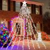 Flowing Color LED Star Waterfall Light - Outdoor Christmas Decoration