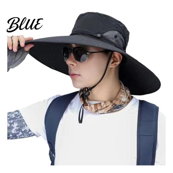Outdoor Work Hat Sun for Men And Women  Breathable Wide Brim Fishing Lightweight Foldable Travel Hat  UV Protection Cap Camping Hiking