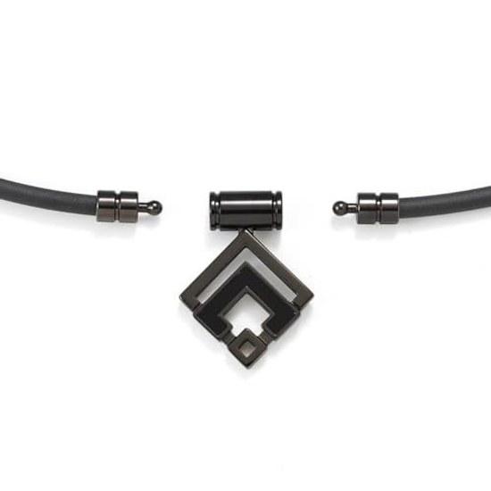 Corantotte Official Limited Towel Set Magnetic Necklace TAO ARAN Gloss Black (LL 51cm)